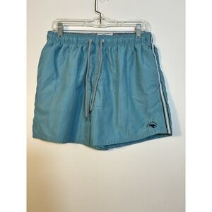 Ted Baker Men's Swim Shorts Sz 4 US Medium  Blue Beach Mesh Lining 5" Inseam